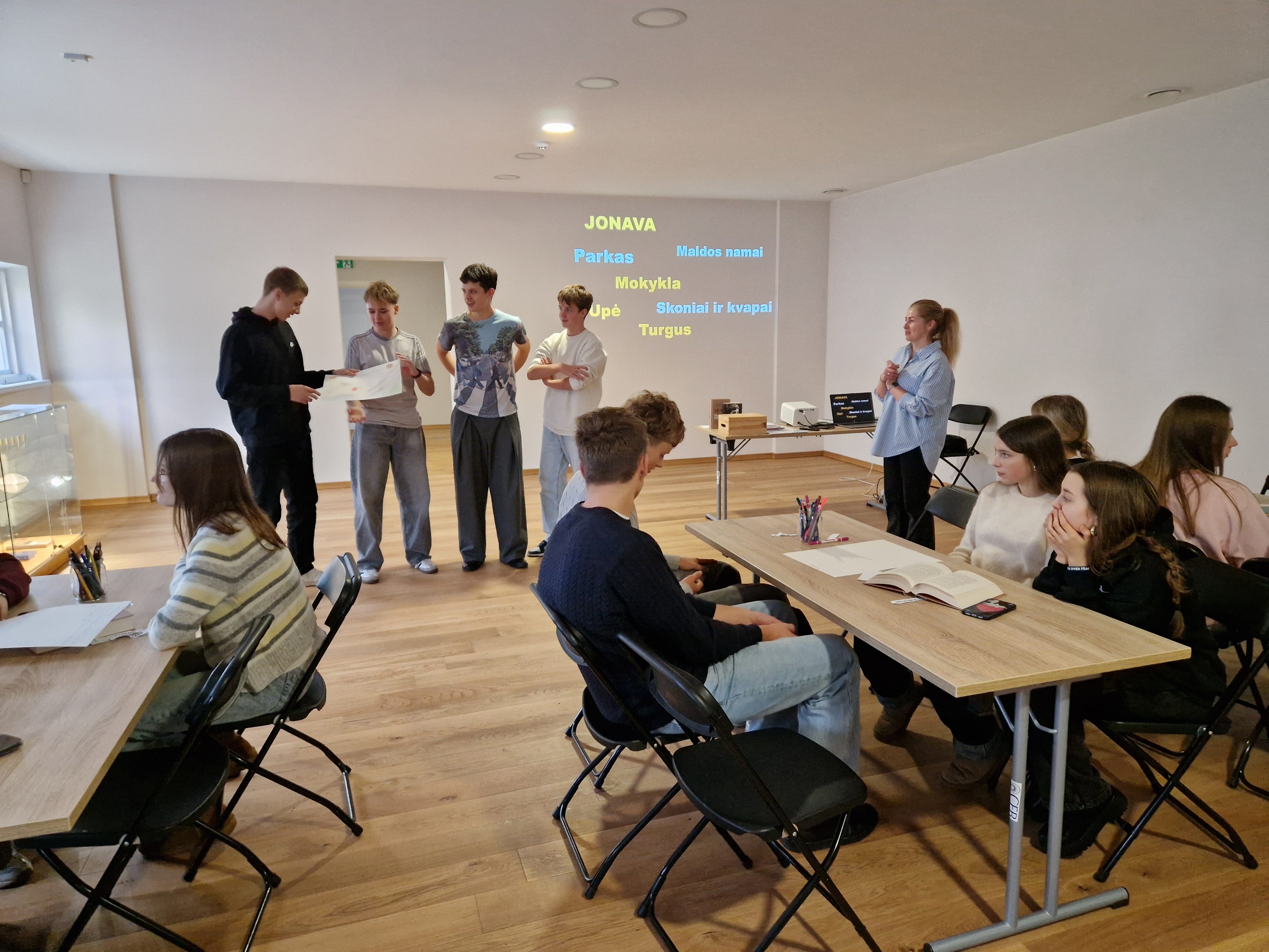 Jeronimo Ralio gimnazijos moksleiviai kūrybinėse dirbtuvėse